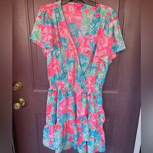 Lilly Pulitzer Maryanne flutter sleeve Sz 16